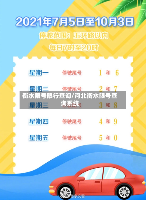 衡水限号限行查询/河北衡水限号查询系统