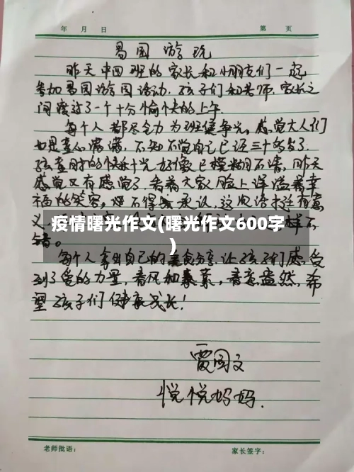 疫情曙光作文(曙光作文600字)-第3张图片