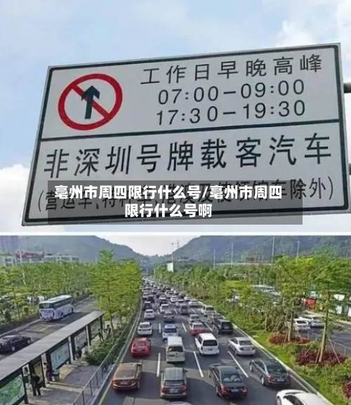 亳州市周四限行什么号/亳州市周四限行什么号啊-第3张图片
