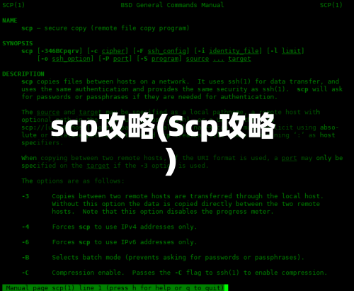 scp攻略(Scp攻略)