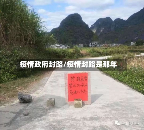 疫情政府封路/疫情封路是那年-第2张图片