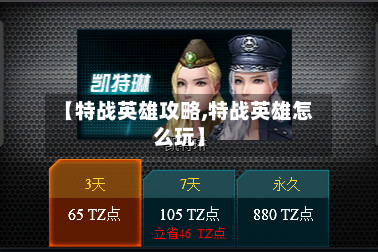 【特战英雄攻略,特战英雄怎么玩】