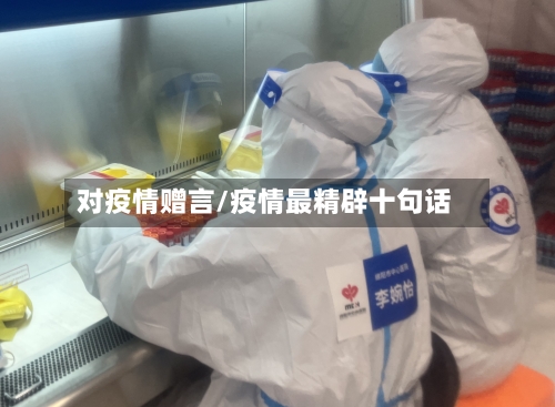 对疫情赠言/疫情最精辟十句话