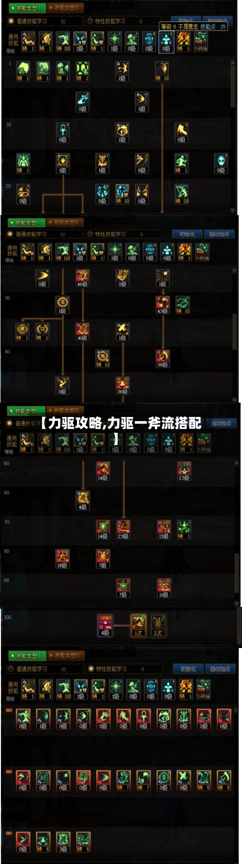 【力驱攻略,力驱一斧流搭配】