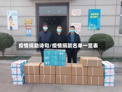 疫情捐助诗句/疫情捐款名单一览表