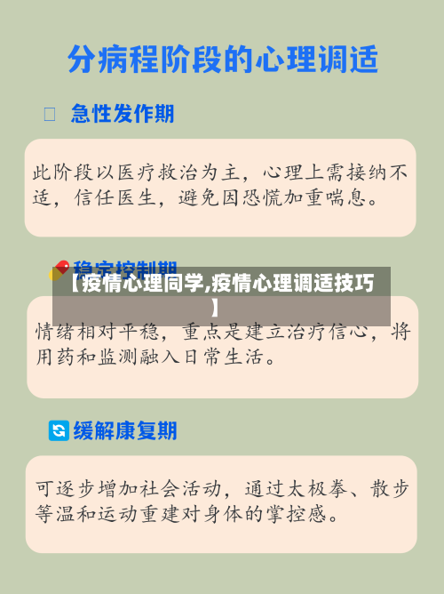 【疫情心理同学,疫情心理调适技巧】-第2张图片